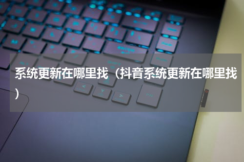 系统更新在哪里找（抖音系统更新在哪里找）