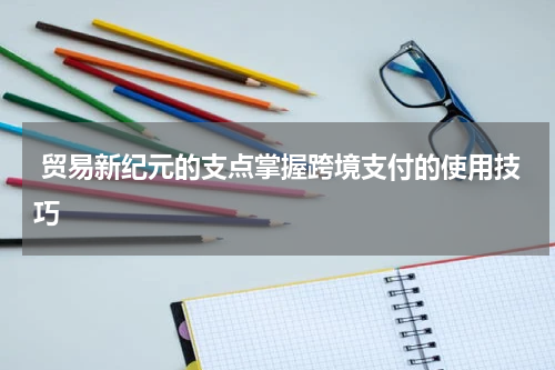  贸易新纪元的支点掌握跨境支付的使用技巧