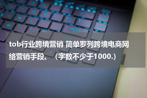 tob行业跨境营销 简单罗列跨境电商网络营销手段。（字数不少于1000.）